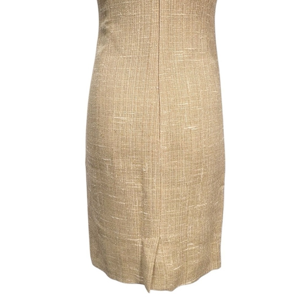 Dolce & Gabbana Natural Tweed Sleeveless Shift Dress Size EU 40 - Picture 9 of 12